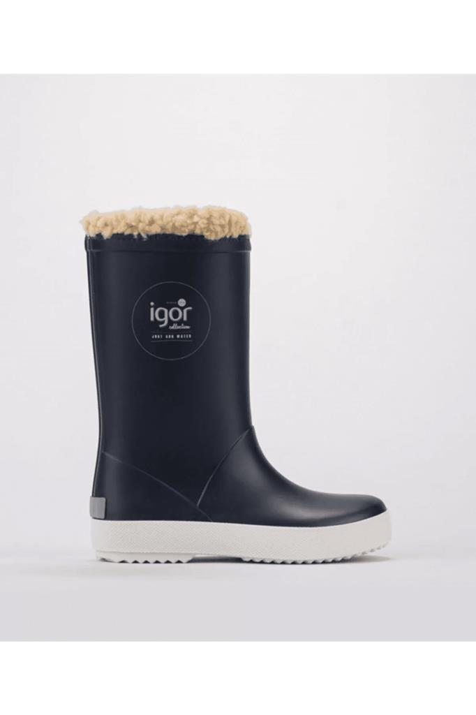 Igor Splash Nautico Borreguito Erkek Çocuk Lacivert Çizme W10207 003