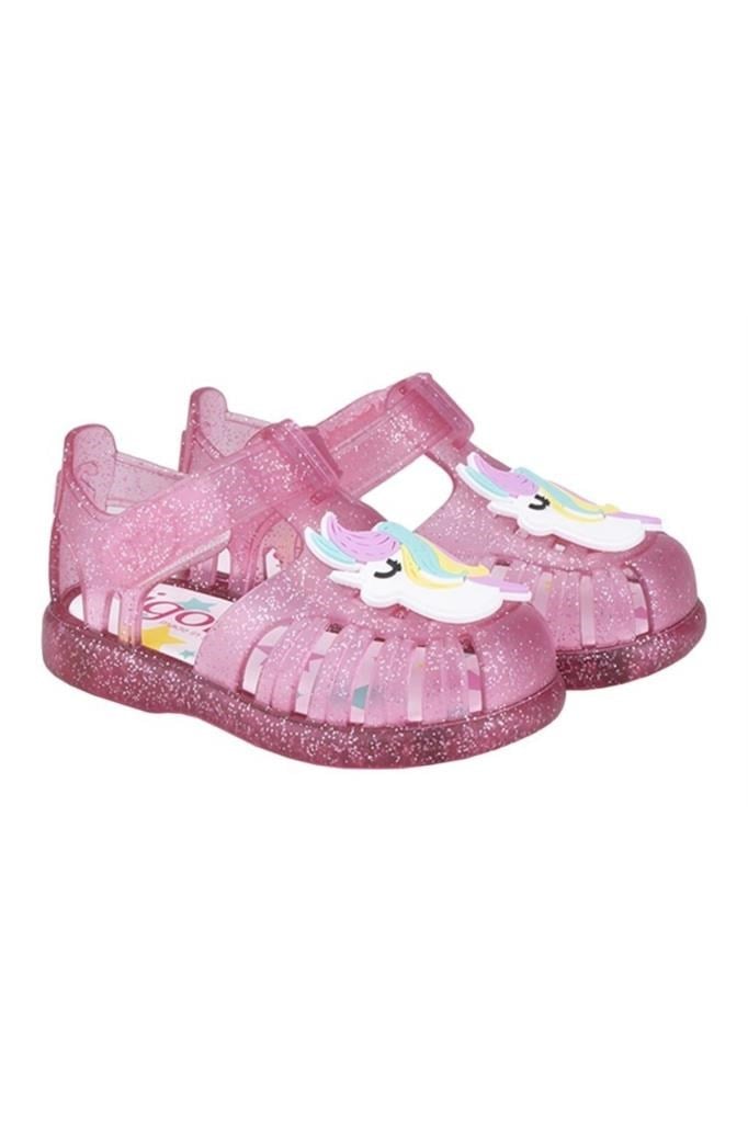 Igor Tobby Glitter Unicornio Kız Çocuk Pembe Sandalet S10279 057