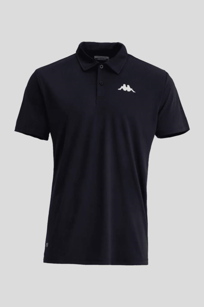 Kappa %100 Polyester (Pamuklu değildir) Kombat Poly Polo Erkek Siyah Regular Fit Polo Yaka Tişört