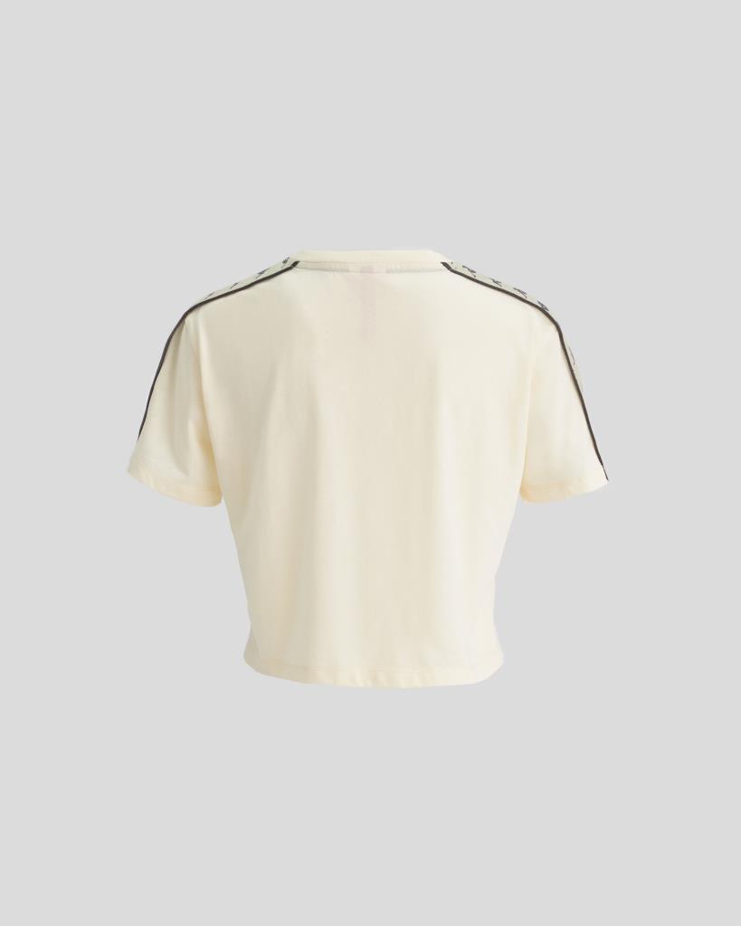 Kappa 222 Banda Apua T-shirt Kadın Bej Oversize Tshirt 371E88W