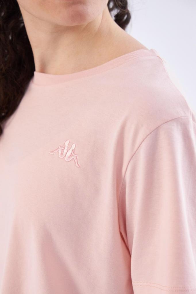 Kappa Authentic Ghigax T-shirt Kadın Pembe Tshirt 381G8MW