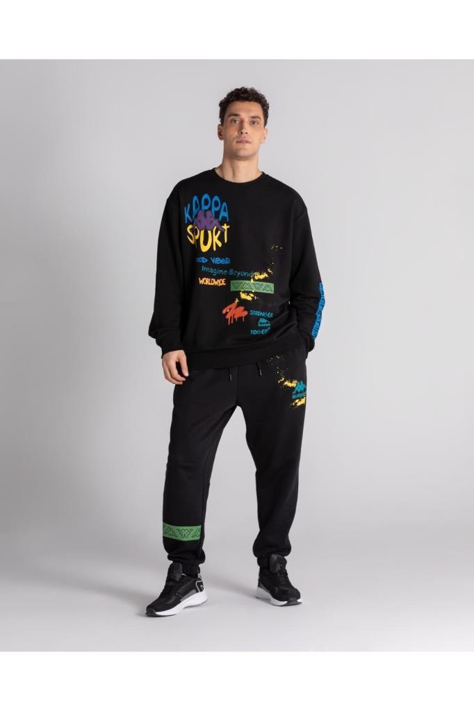 Kappa Authentic Joysak Erkek Siyah Eşofman Altı 371P4MW