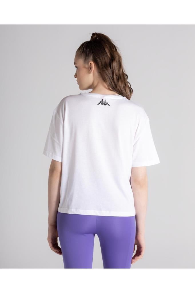 Kappa Authentic Sama W Kadın Beyaz Tshirt 331F4TW 