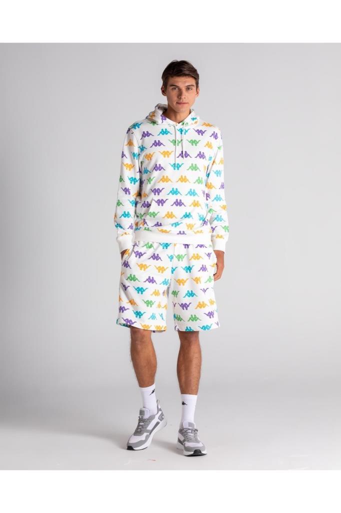 Kappa Authentic Squared Erkek Beyaz Sweatshirt 341J4TW