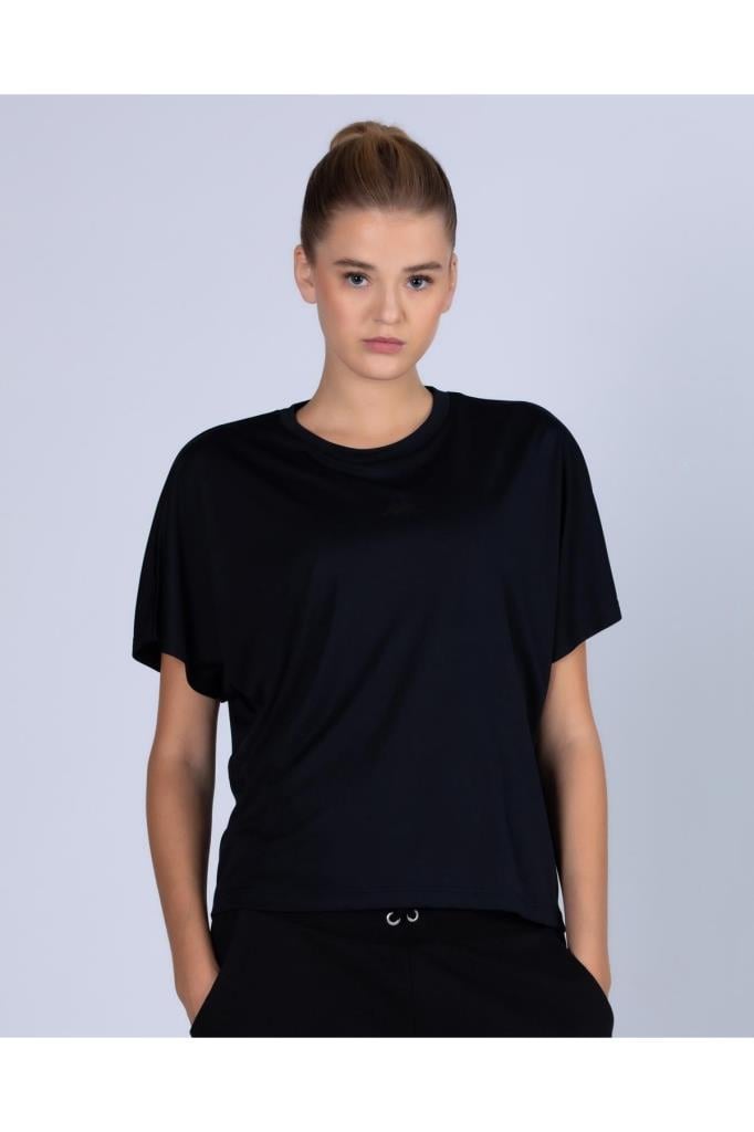 Kappa Kombat Dye Tk Kadın Siyah Tshirt 331E87W