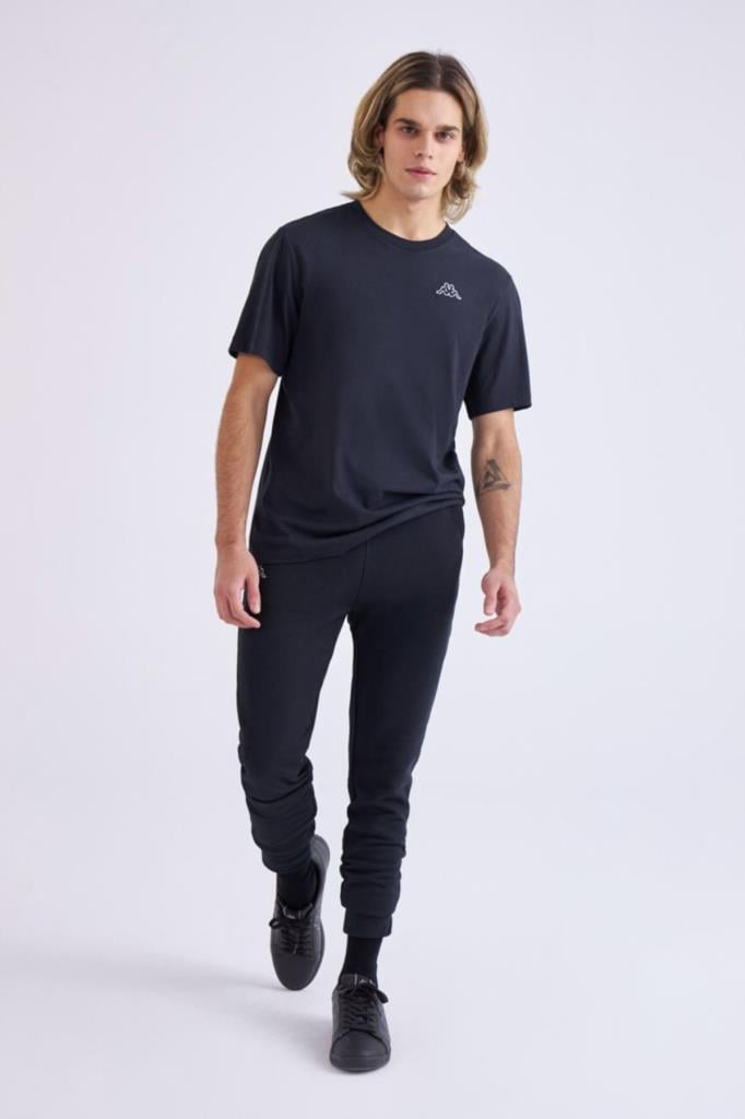 Kappa Logo Cafers Erkek Siyah Tshirt 331F7BW