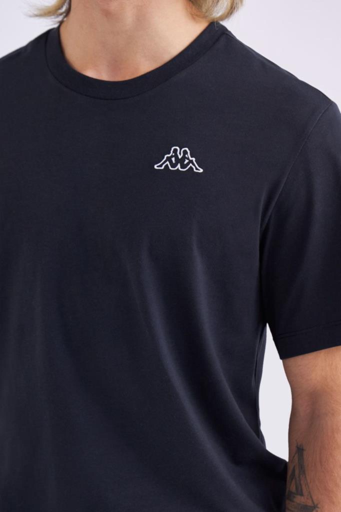 Kappa Logo Cafers Erkek Siyah Tshirt 331F7BW
