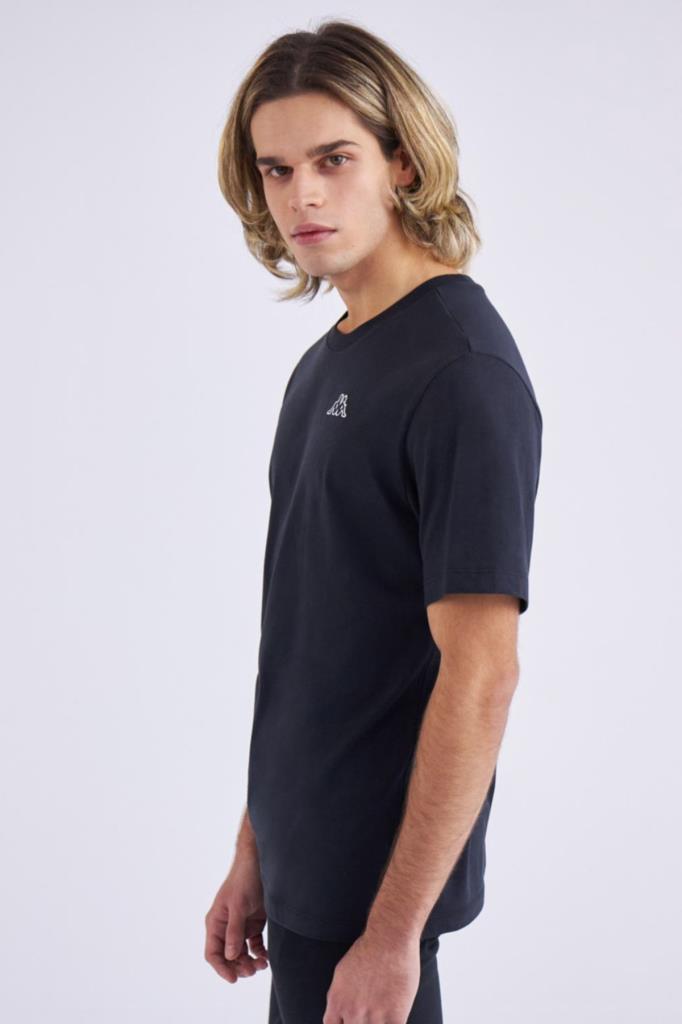 Kappa Logo Cafers Erkek Siyah Tshirt 331F7BW