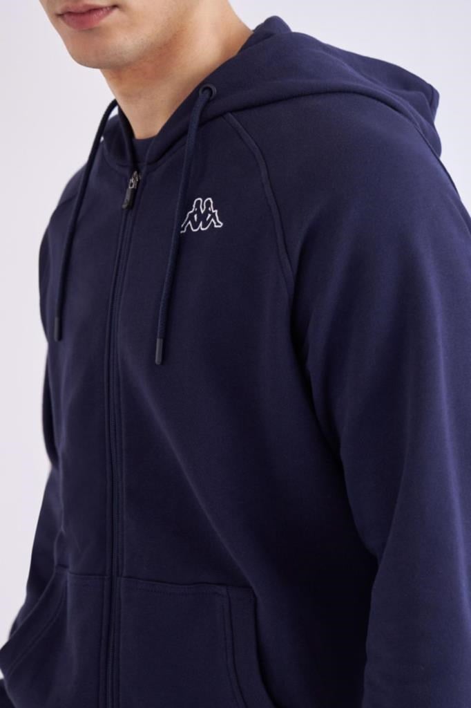 Kappa Logo Jackus Slim Erkek Mavi Eşofman Üstü 321G7KW