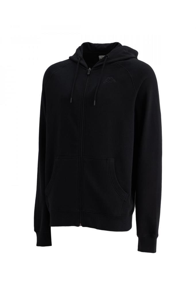 Kappa Logo Jackus Slim Tk Hoodie Erkek Siyah Sweatshirt 321G7KW