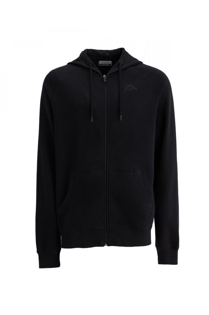 Kappa Logo Jackus Slim Tk Hoodie Erkek Siyah Sweatshirt 321G7KW