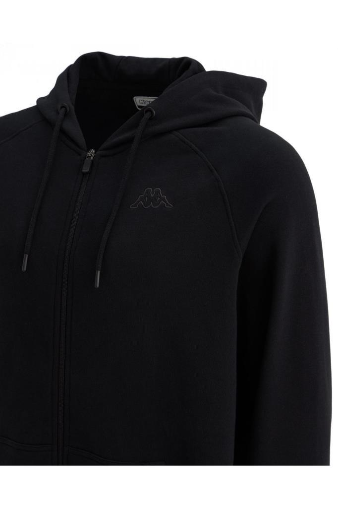 Kappa Logo Jackus Slim Tk Hoodie Erkek Siyah Sweatshirt 321G7KW