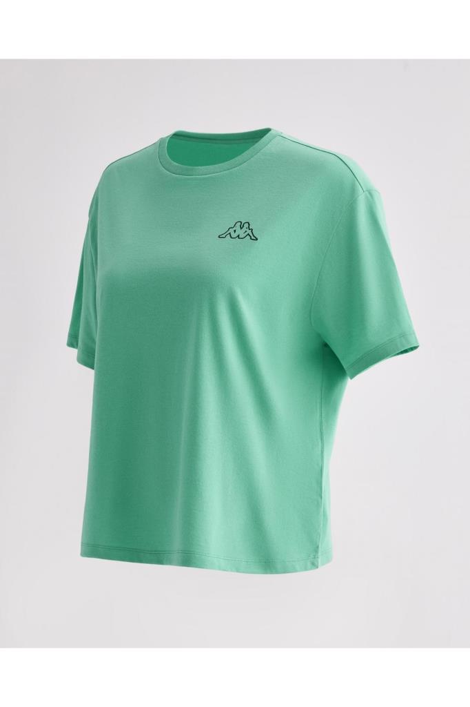 Kappa Logo Palm Beach W T-shirt Kadın Yeşil Tshirt 371E6TW
