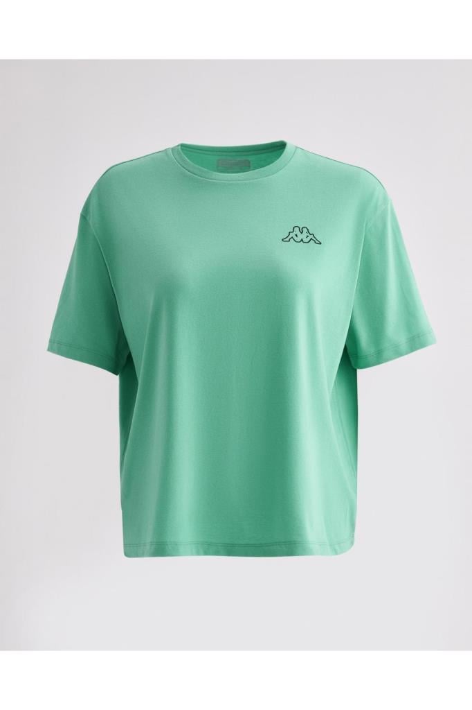 Kappa Logo Palm Beach W T-shirt Kadın Yeşil Tshirt 371E6TW