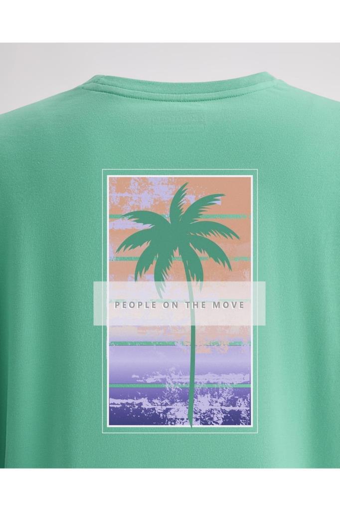Kappa Logo Palm Beach W T-shirt Kadın Yeşil Tshirt 371E6TW