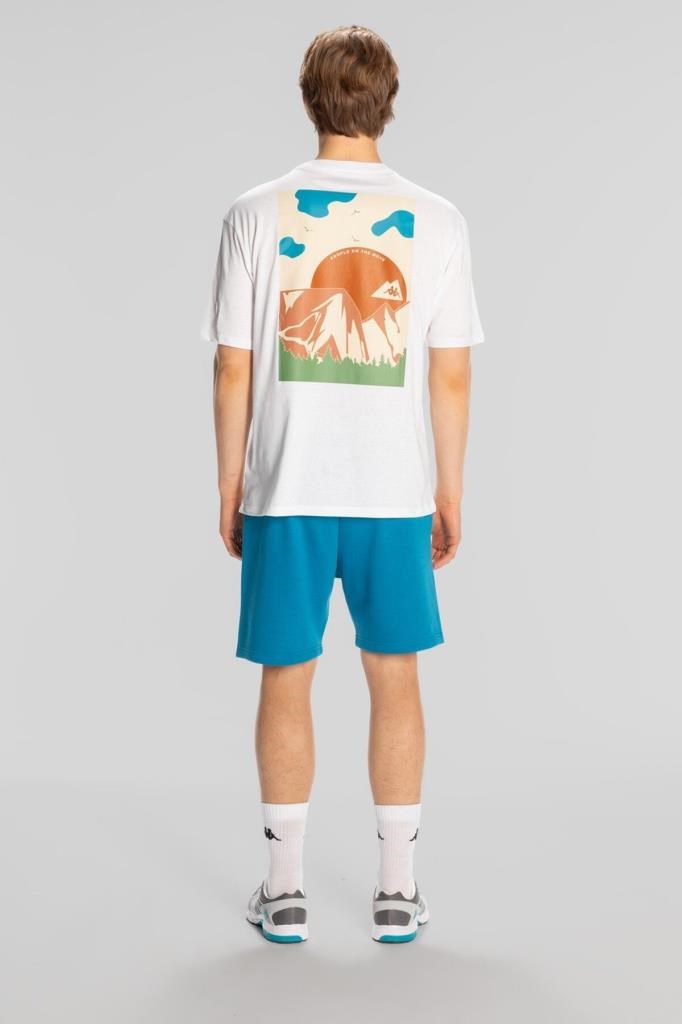Kunio Erkek T-Shirt Kappa Beyaz Tişört 321X71W-001