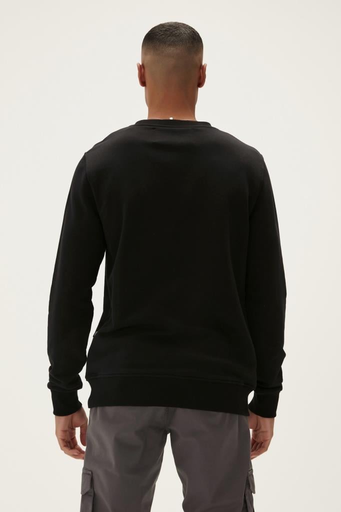 Logo Crewneck Nıght Bad Bear Erkek Siyah Sweatshirt