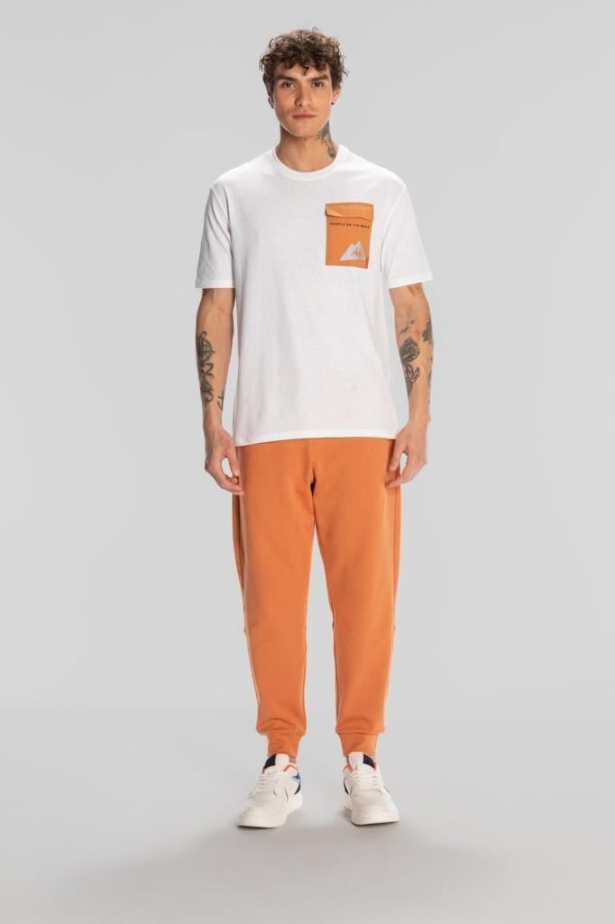 Maska 321W7ZW Erkek T-Shirt Beyaz Erkek Tişört