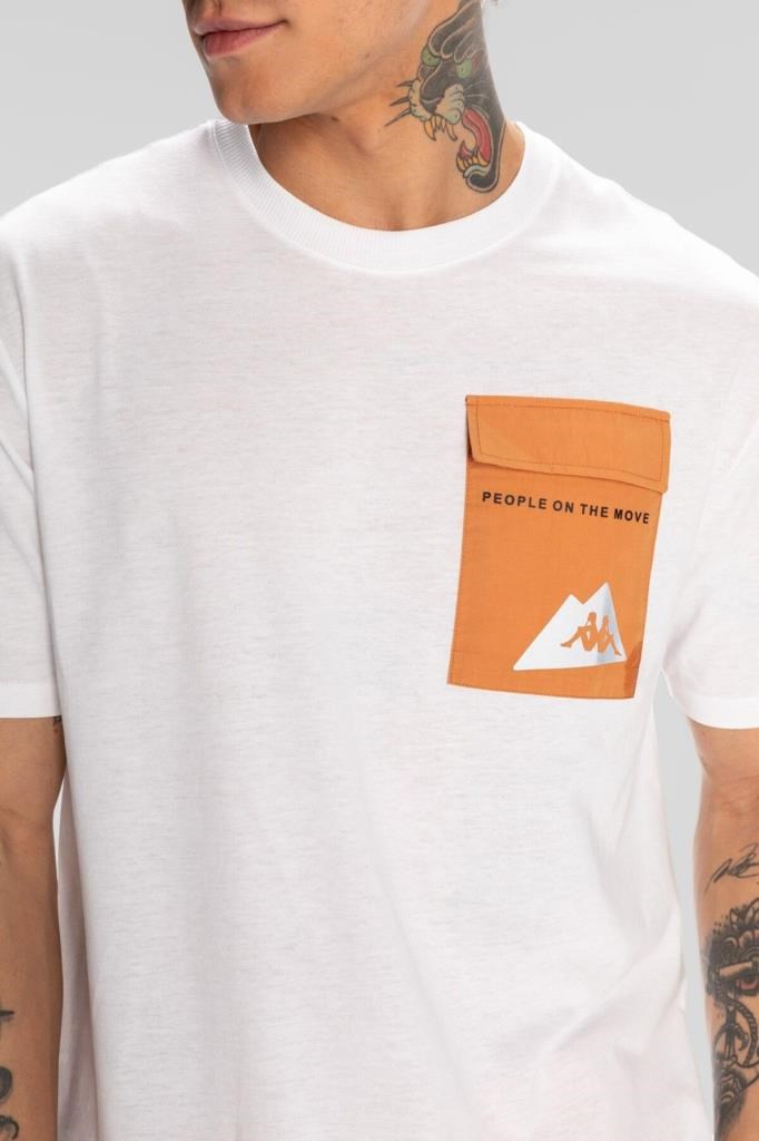 Maska 321W7ZW Erkek T-Shirt Beyaz Erkek Tişört