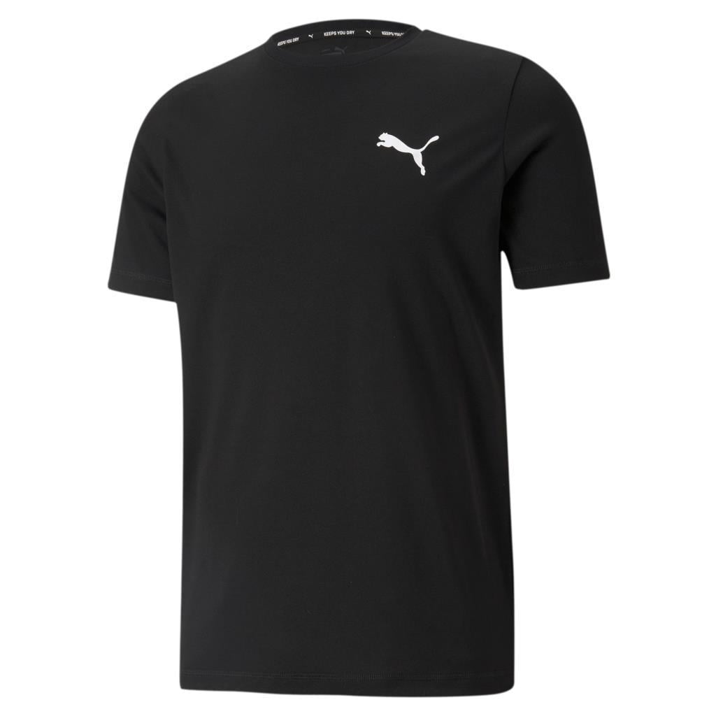Puma Active Small Logo Tee T-shirt Erkek Siyah Tshirt 586725 01
