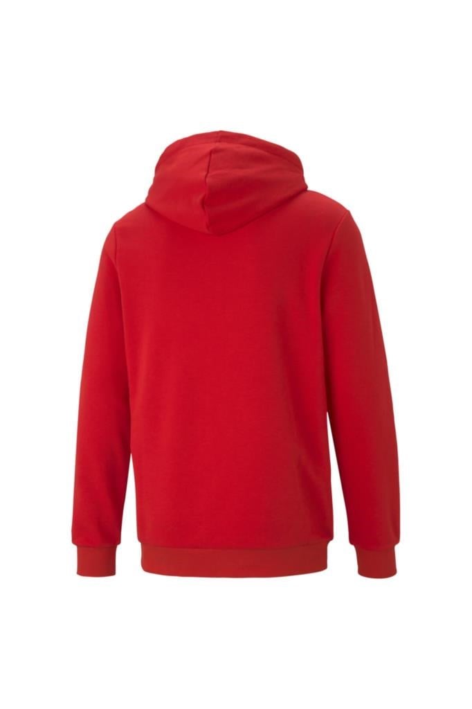 Puma Erkek Ess Big Logo Hoodie Sweatshirt-kırmızı