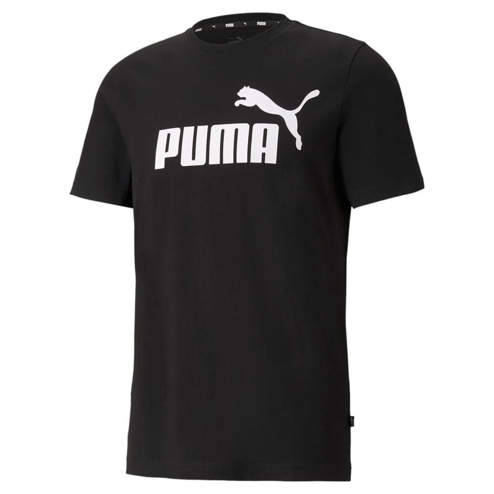 Puma Erkek Siyah Tişört ESS Logo Tee Puma Black Erkek Tişört Siyah 586666-01