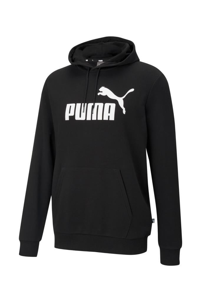Puma Essential Big Logo Hoodie Erkek Siyah Sweatshirt 586688 01
