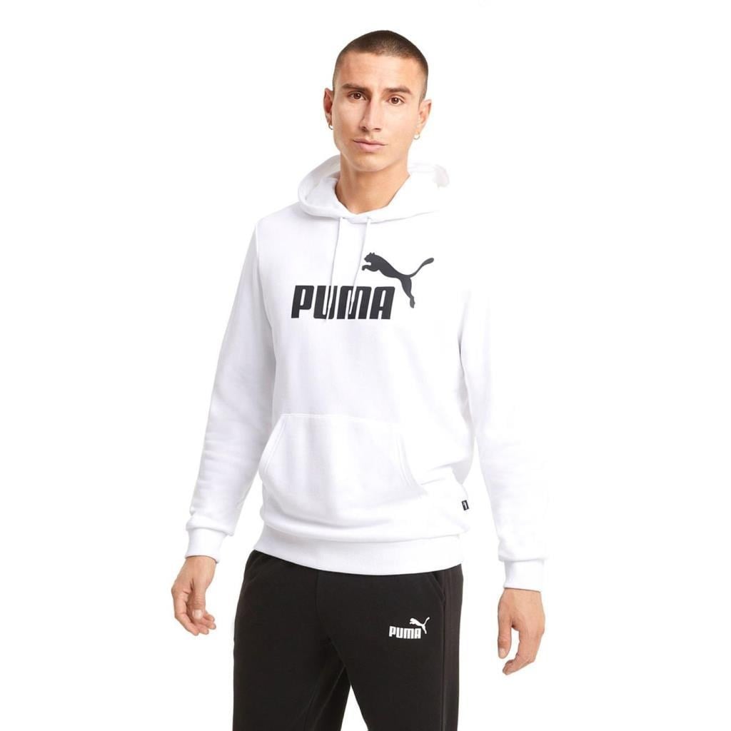 Puma Essential Big Logo Hoodie Tr Erkek Beyaz Sweatshirt 586688 02