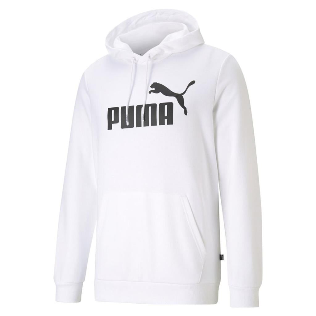 Puma Essential Big Logo Hoodie Tr Erkek Beyaz Sweatshirt 586688 02