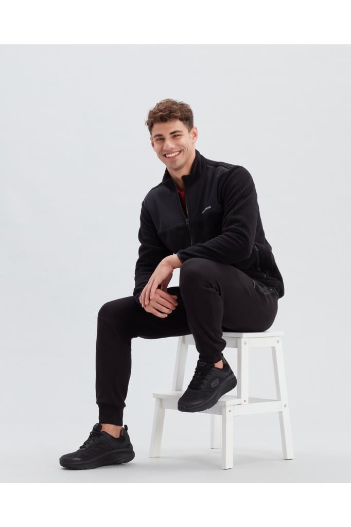 Skechers D'lux Walker Erkek Siyah Günlük Spor Ayakkabı 232044 BBK