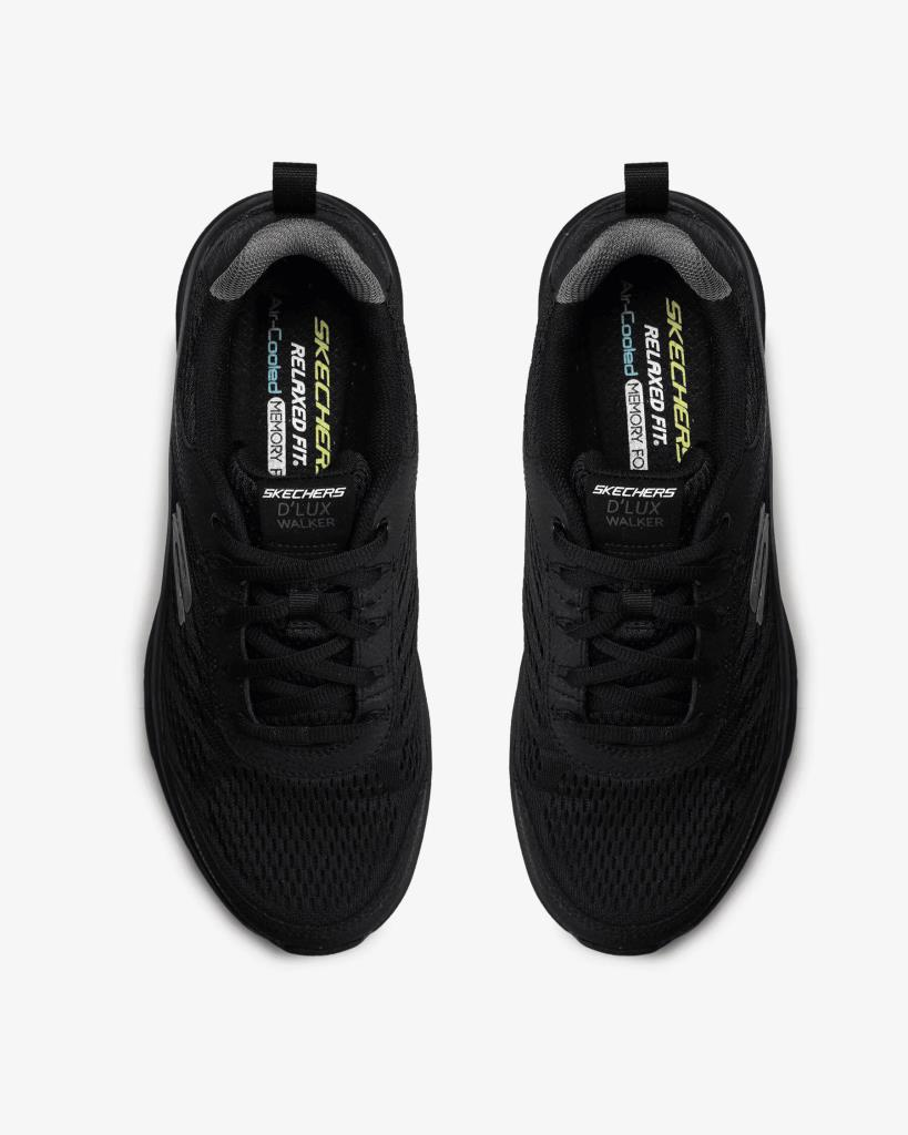 Skechers D'lux Walker Erkek Siyah Günlük Spor Ayakkabı 232044 BBK