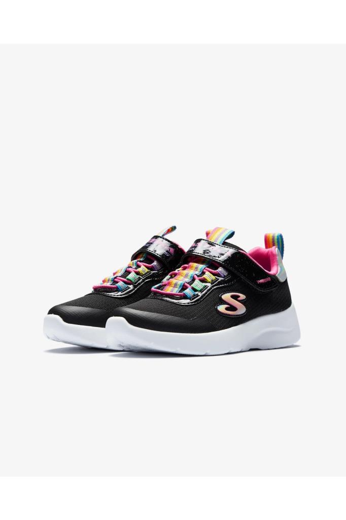Skechers Dynamight 2.0-Rockin' Rainbow Kız Çocuk Siyah Günlük Spor Ayakkabı 302464L BKMT