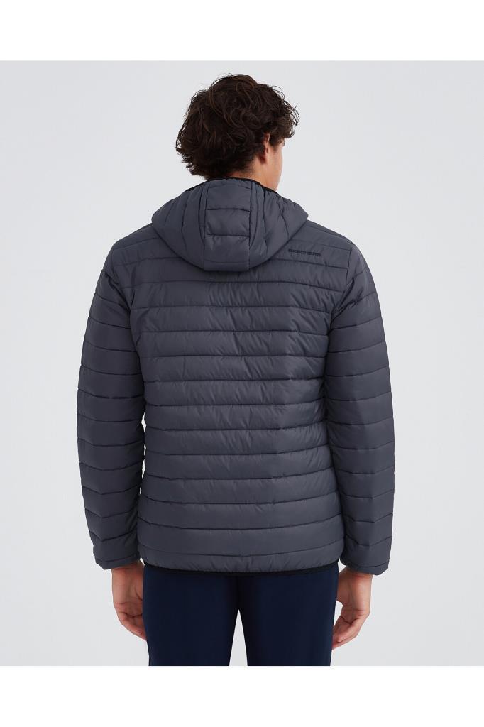 Skechers Erkek Mont M Essential Hooded Jacket Erkek Gri Mont S202063-040