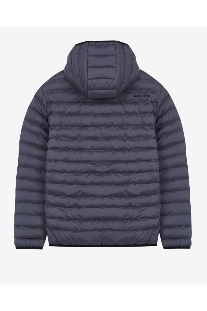 Skechers Erkek Mont M Essential Hooded Jacket Erkek Gri Mont S202063-040