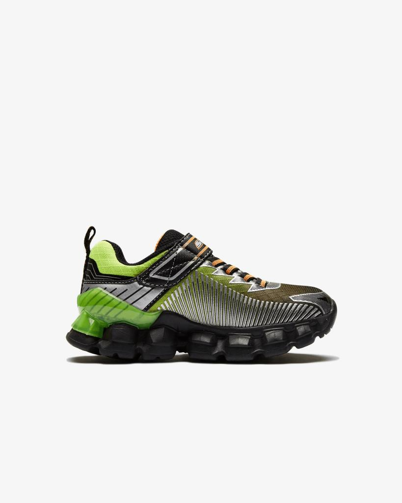 Skechers Flashpod- Scoria Erkek Çocuk Yeşil Işıklı Spor Ayakkabı 90293L BKLM