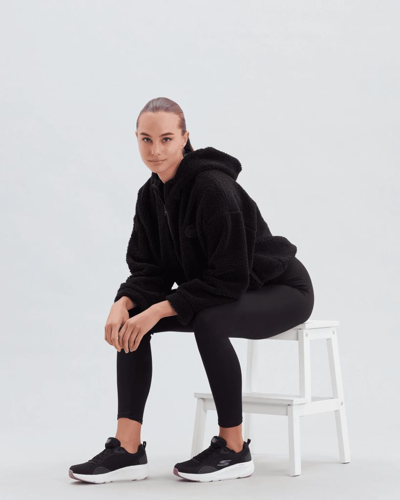 Skechers Go Run Elevate - Xylon Kadın Siyah Koşu Ayakkabısı 128333 BKPR