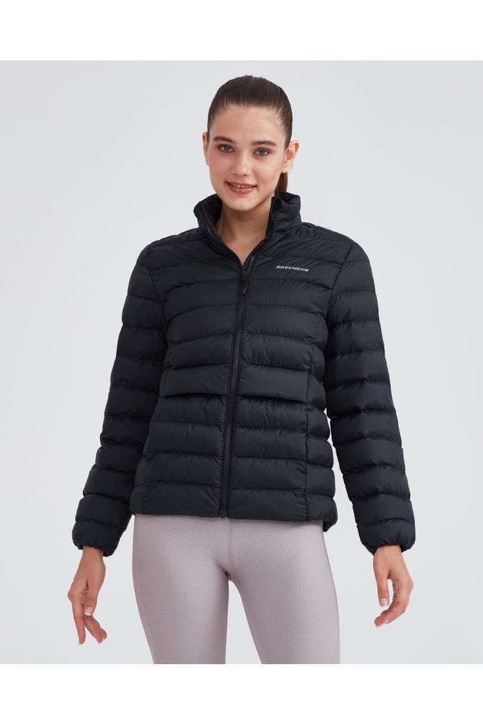 Skechers Kadın Mont W Outerwear Pop Up Detailed Padded Jacket Kadın Siyah Mont S231240-001