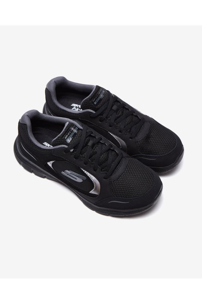 Skechers Kadın Outdoor Waterproof Su Geçirmez Ayakkabı Flex Appeal 4.0 - True Clarit Kadın Siyah Spor Ayakkabı 149299 BBK