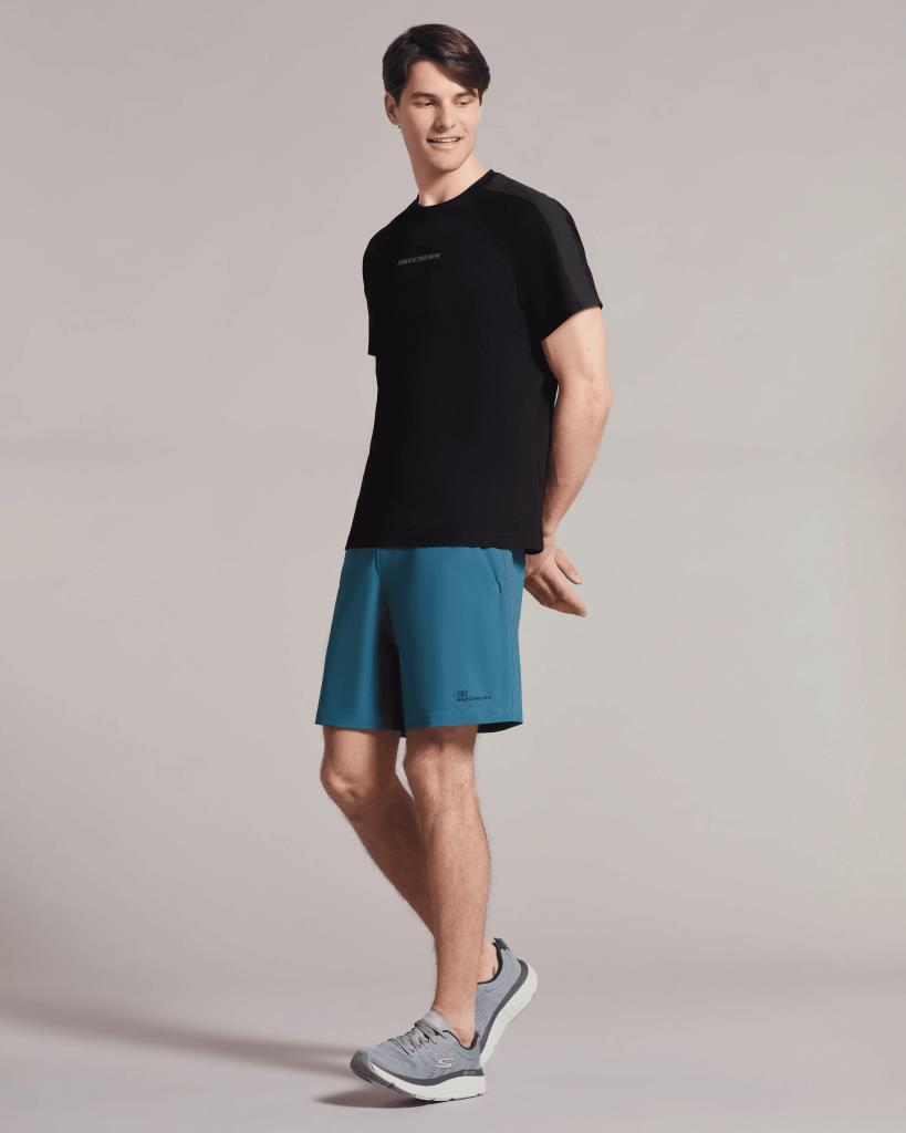 Skechers M Branded Stripe T-shirt Erkek Siyah Tshirt S212219 001