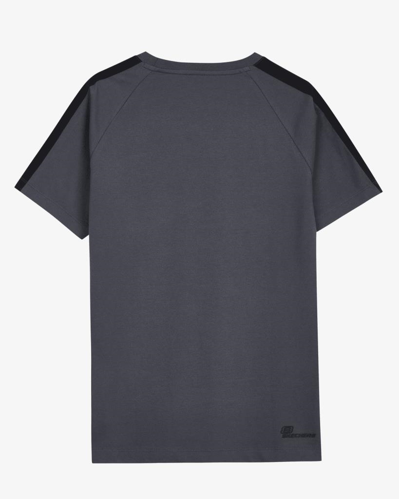 Skechers M Branded Stripe T-shirt Erkek Gri Tshirt S212219 003