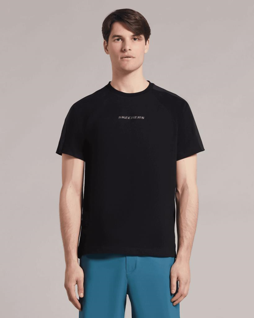 Skechers M Branded Stripe T-shirt Erkek Siyah Tshirt S212219 001