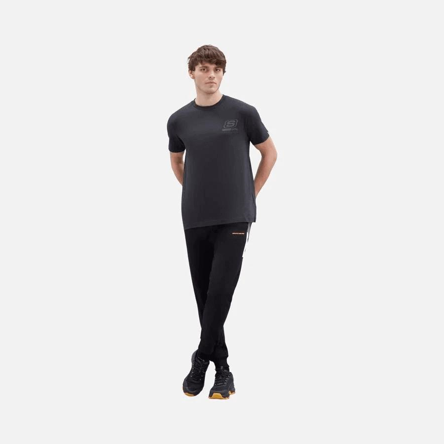Skechers M Chest Logo T-Shirt Erkek Siyah Tshirt S212938 001