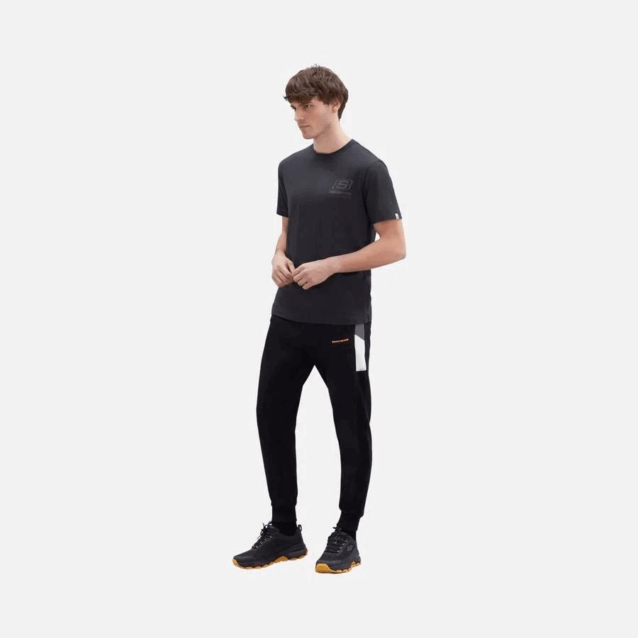 Skechers M Chest Logo T-Shirt Erkek Siyah Tshirt S212938 001