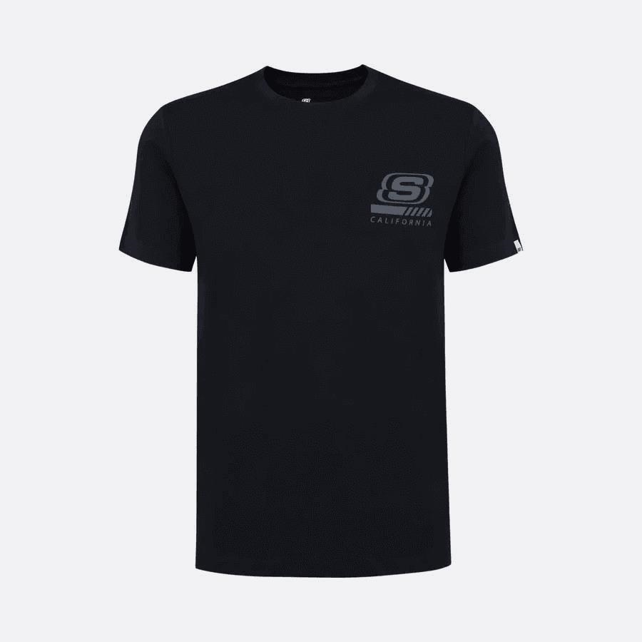 Skechers M Chest Logo T-Shirt Erkek Siyah Tshirt S212938 001