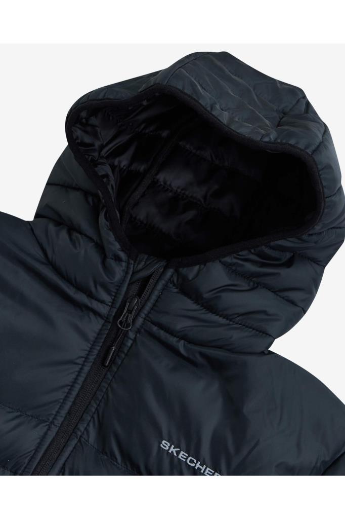 Skechers M Essential Hooded Jacket Erkek Siyah Mont S202063 001