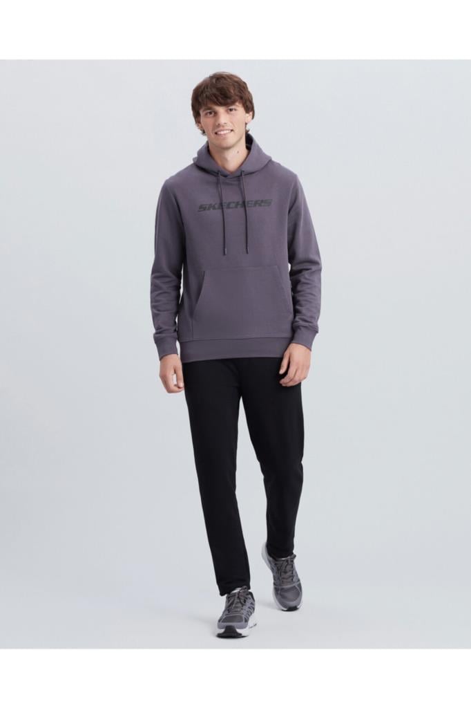 Skechers New Basics M Hoodie Erkek Gri Sweatshirt S212266 003