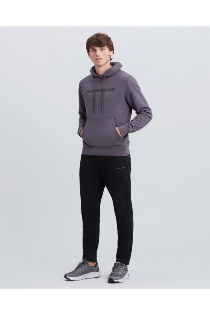 Skechers New Basics M Hoodie Erkek Gri Sweatshirt S212266 003