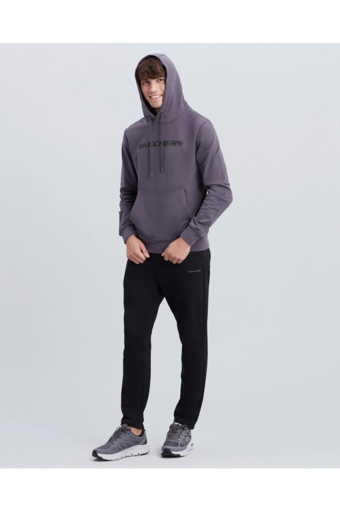 Skechers New Basics M Hoodie Erkek Gri Sweatshirt S212266 003