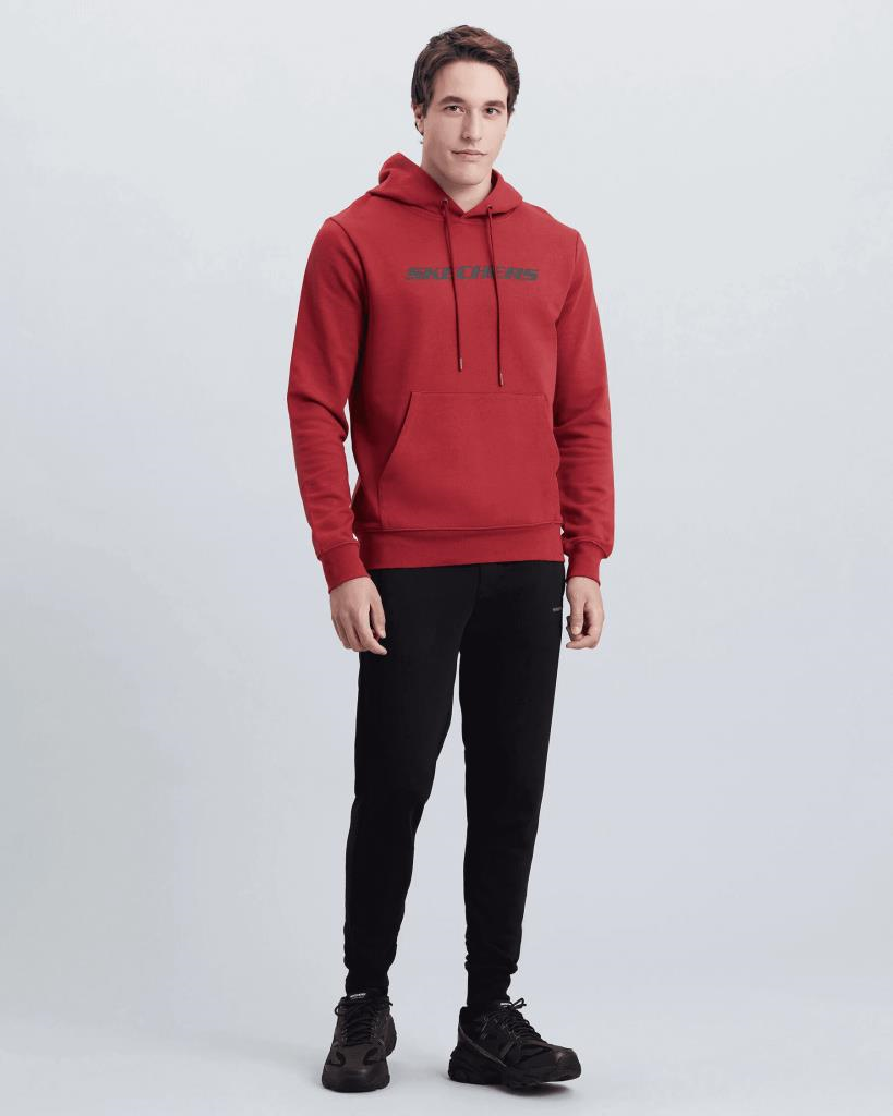 Skechers New Basics M Hoodie Erkek Kırmızı Sweatshirt S212266 621