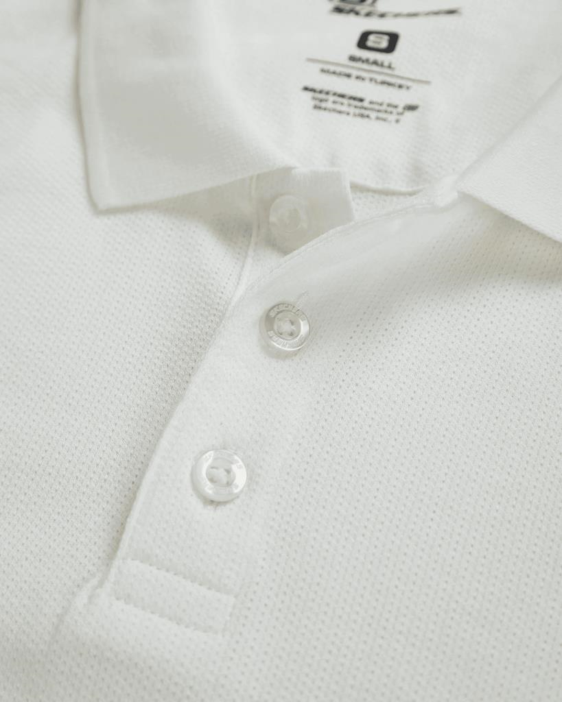 Skechers Polo M Short Sleeve Polo Erkek Beyaz Polo Yaka Tshirt S211800 102